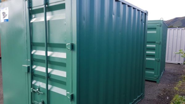 10ft green shipping container single door