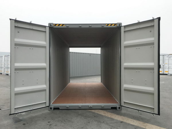 20ft Double Door Shipping Container High Cube look through