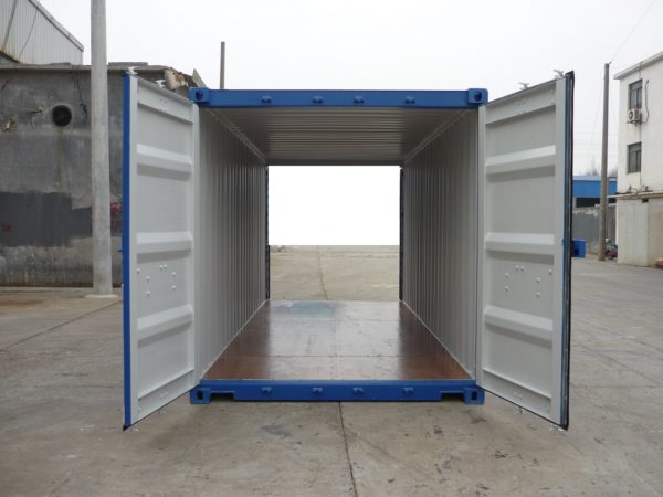 20ft double doors shipping container look through