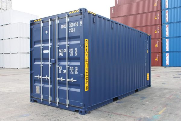 20ft Double Door Shipping Container High Cube doors closed