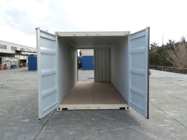 20ft three door shipping container Model1 Open Door