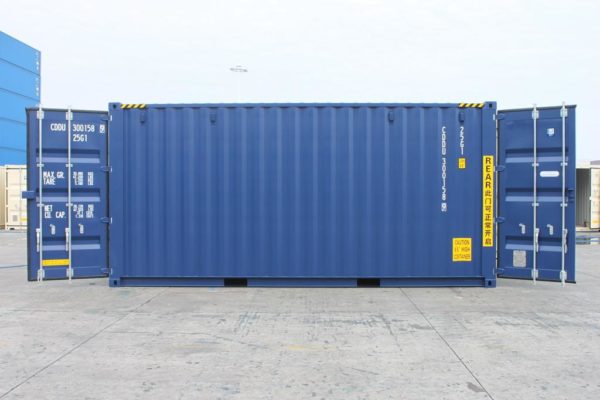 20ft Double Door Shipping Container High Cube doors open