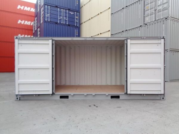 20ft open side shipping container two doors open
