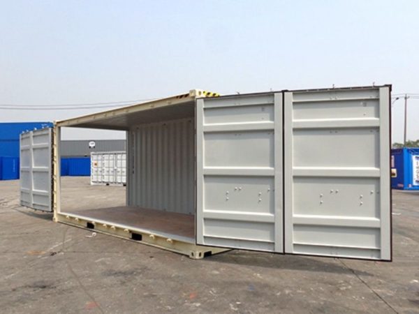 20ft open side shipping container all doors open