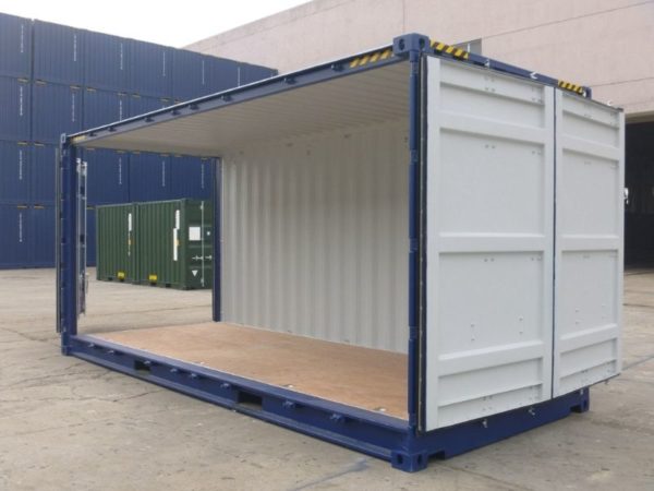 20ft open side high cube shipping container all doors open