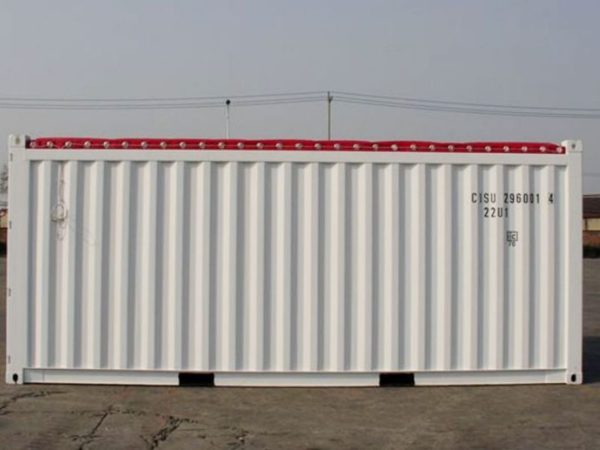 20ft open top shipping container white