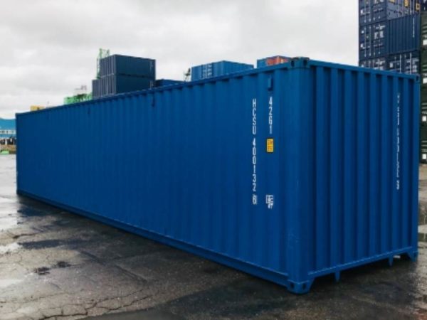 40ft shipping container blue