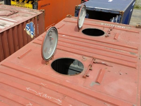 Bulk Shipping Container Vents Open