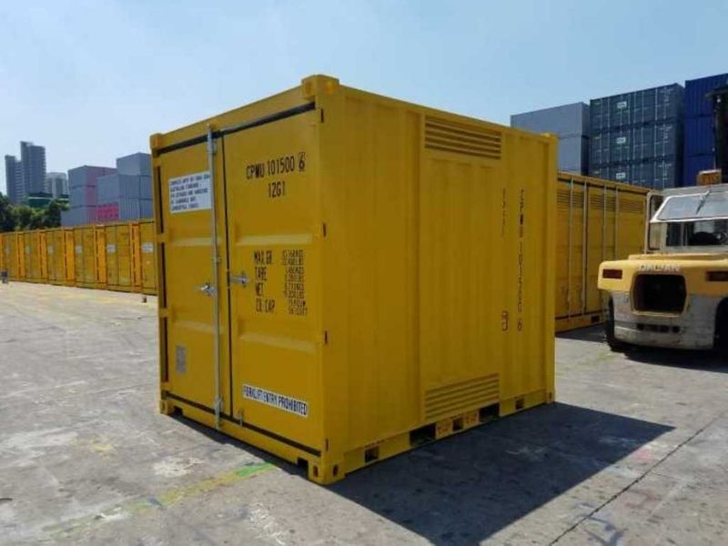 10ft dangerous goods shipping container side
