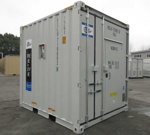 10ft high cube office container side and front