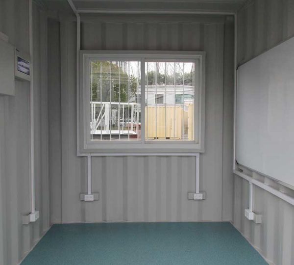 10ft high cube office container interior