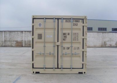 20ft shipping container Beige 1015 Doors