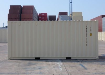 20ft shipping container Beige 1015 -Side