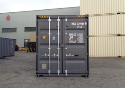 20ft high cube shipping container Grey 7015 Doors