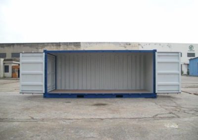 20ft open side shipping container in RAL5010 Container